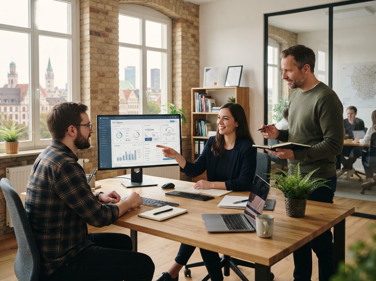 Riegel Wertburg Team bei der Arbeit an Datenauswertungen